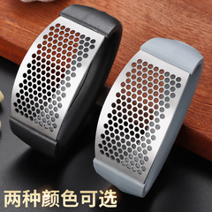 Garlic Press Thickened Two-Color Stainless Steel Household Garlic Peeler Press Garlic Minced Garlic Kitchen Gadgets Garlic Press Artifact
