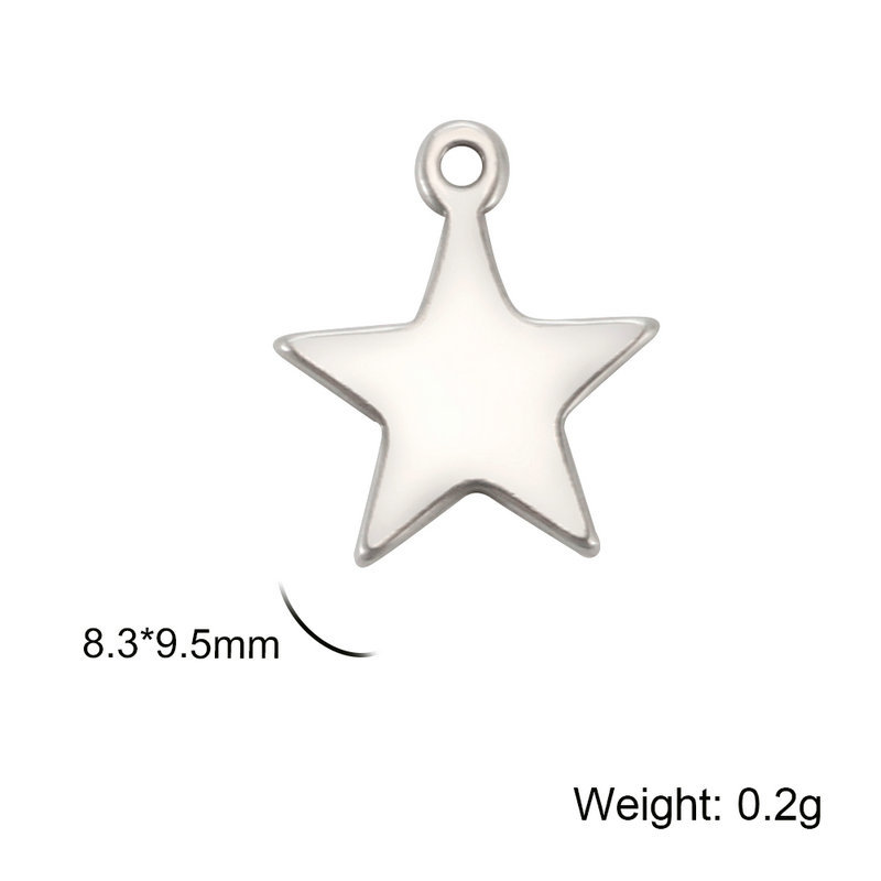 Five-pointed star (steel color)