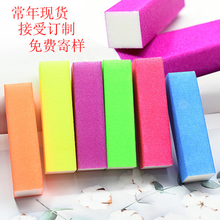 高弹材料荧光色四面抛光块海绵豆腐块糖果色四面打磨块四面砂块