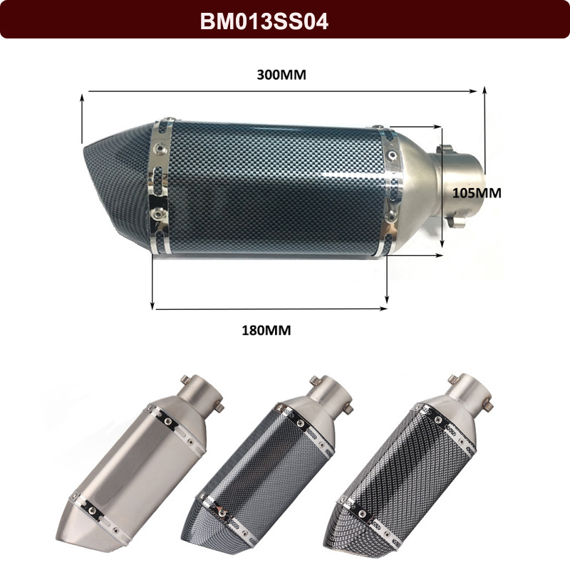 Suitable for Motorcycle Modification, the Scorpion Small Hexagonal Exhaust Pipe Is Suitable for Suzuki, Chunfeng, and Universal Exhaust Pipes