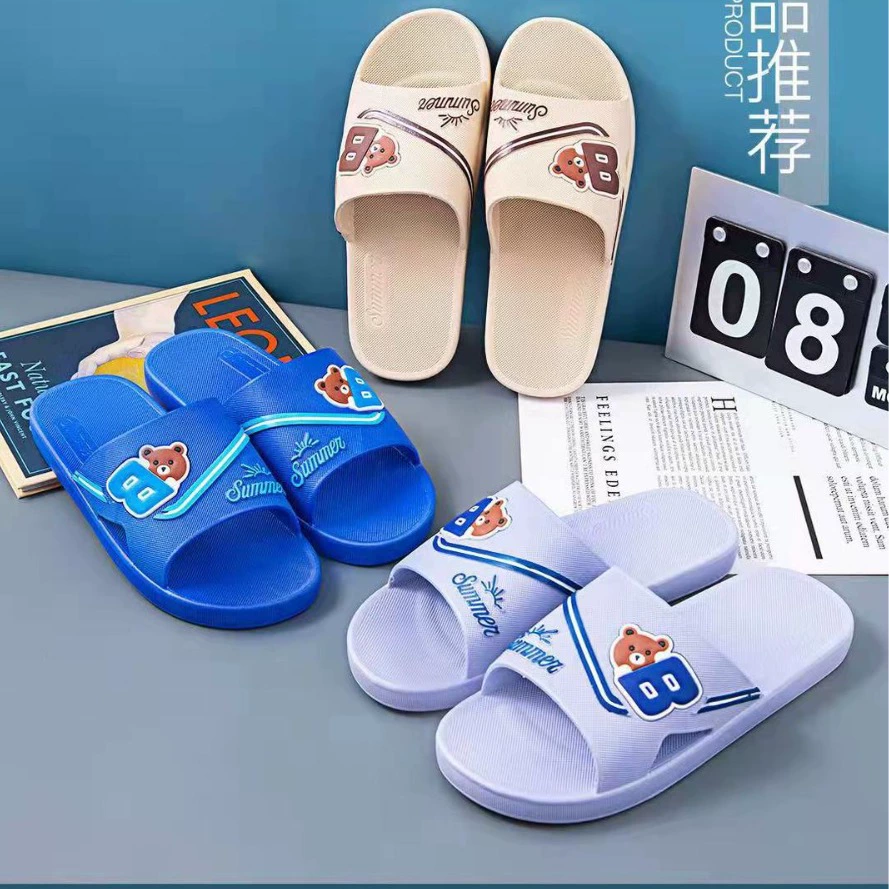Оптовые домашние модные классические большие детские тапочки 36 ~ 40 ярдов, домашние простые мужские большие детские тапочки из ПВХ