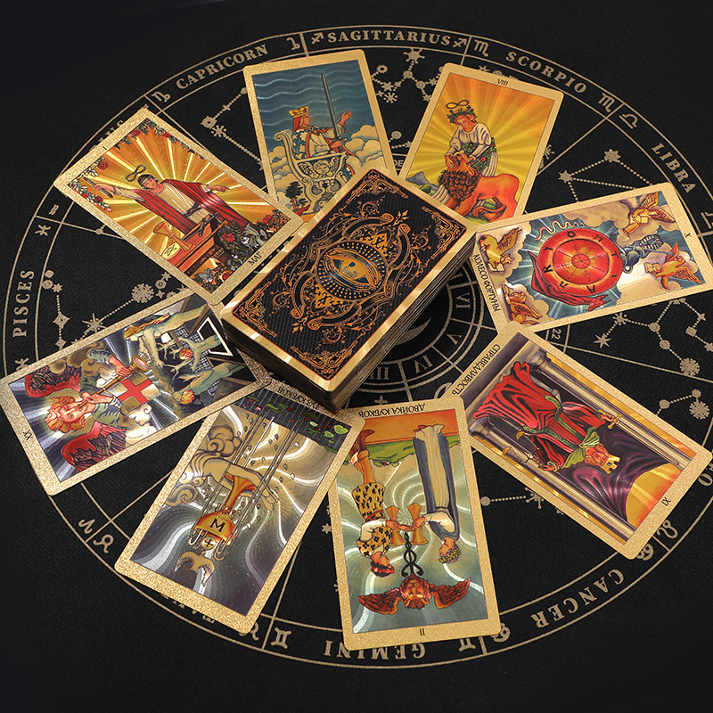Gold Foil Tarot Card 3