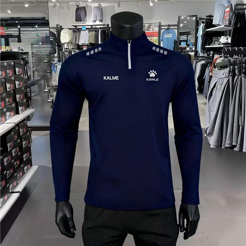 Carl Autumn and Winter Half-Zip Long-Sleeved T-Shirt Men's Urban Sports Cycling Running Track and Field Fitness Stand-Up Collar Jacket Carl Autumn and Winter Half-Zip Long-Sleeved T-Shirt Men's Urban Sports Cycling Running Track and Field Fitness Stand-Up Collar Jacket