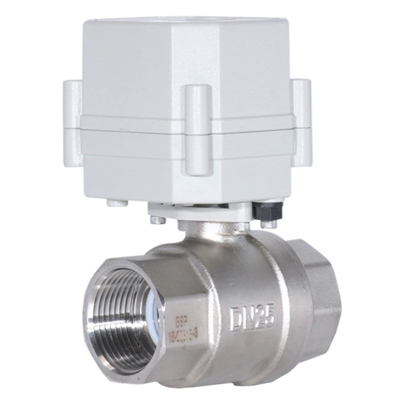 1-дюймовый миниатюрный двусторонний электрический клапан из нержавеющей стали с резьбой очиститель воды регулирующий клапан Интеллектуальный поток V-образный пропорциональный клапан
