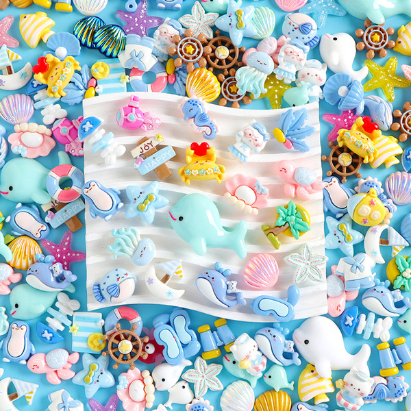 Cartoon beach marine cream accessories handmade