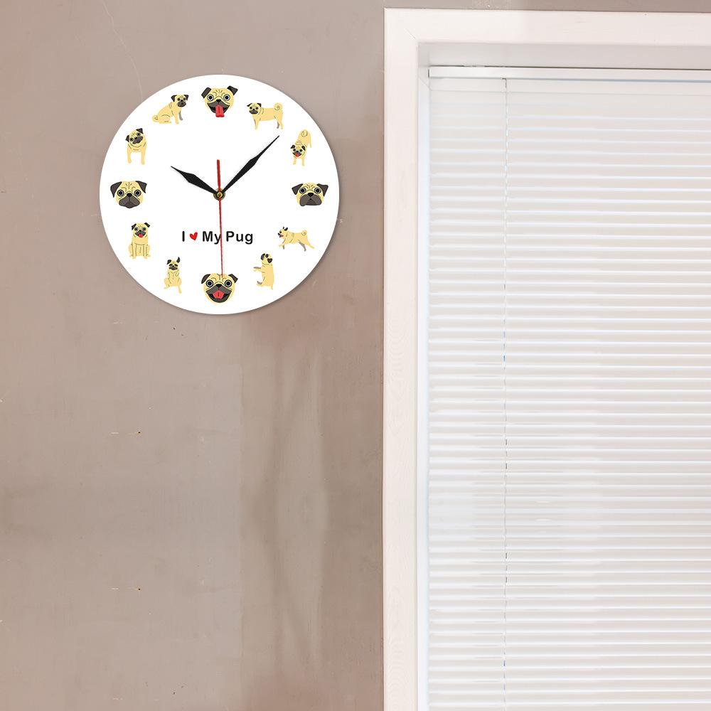 Pug Wall Clock Image 3