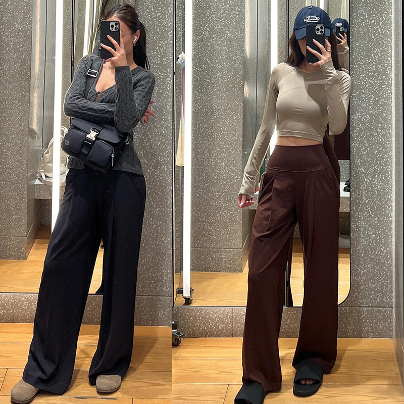 In Stock! Align's Same Style Women's Sports Wide-Leg Pants, Loose High-Waisted Yoga Pants, Casual Pants, Straight-Leg Pants for Women In Stock! Align's Same Style Women's Sports Wide-Leg Pants, Loose High-Waisted Yoga Pants, Casual Pants, Straight-Leg Pants for Women