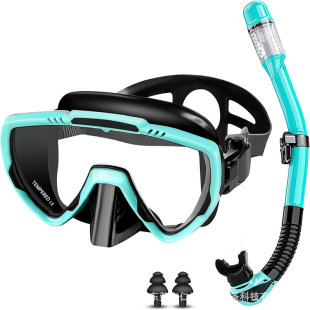 25 Years of Cross-Border New Snorkeling Set Tempered Glass Diving Goggles Water Full Dry Snorkel Swimming Equipment