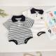 Baby's Jumpsuit Summer Short-sleeved Small Month Age Class A Baby Pure Cotton Korean Style Cute Cotton Class A Bear Wrap New