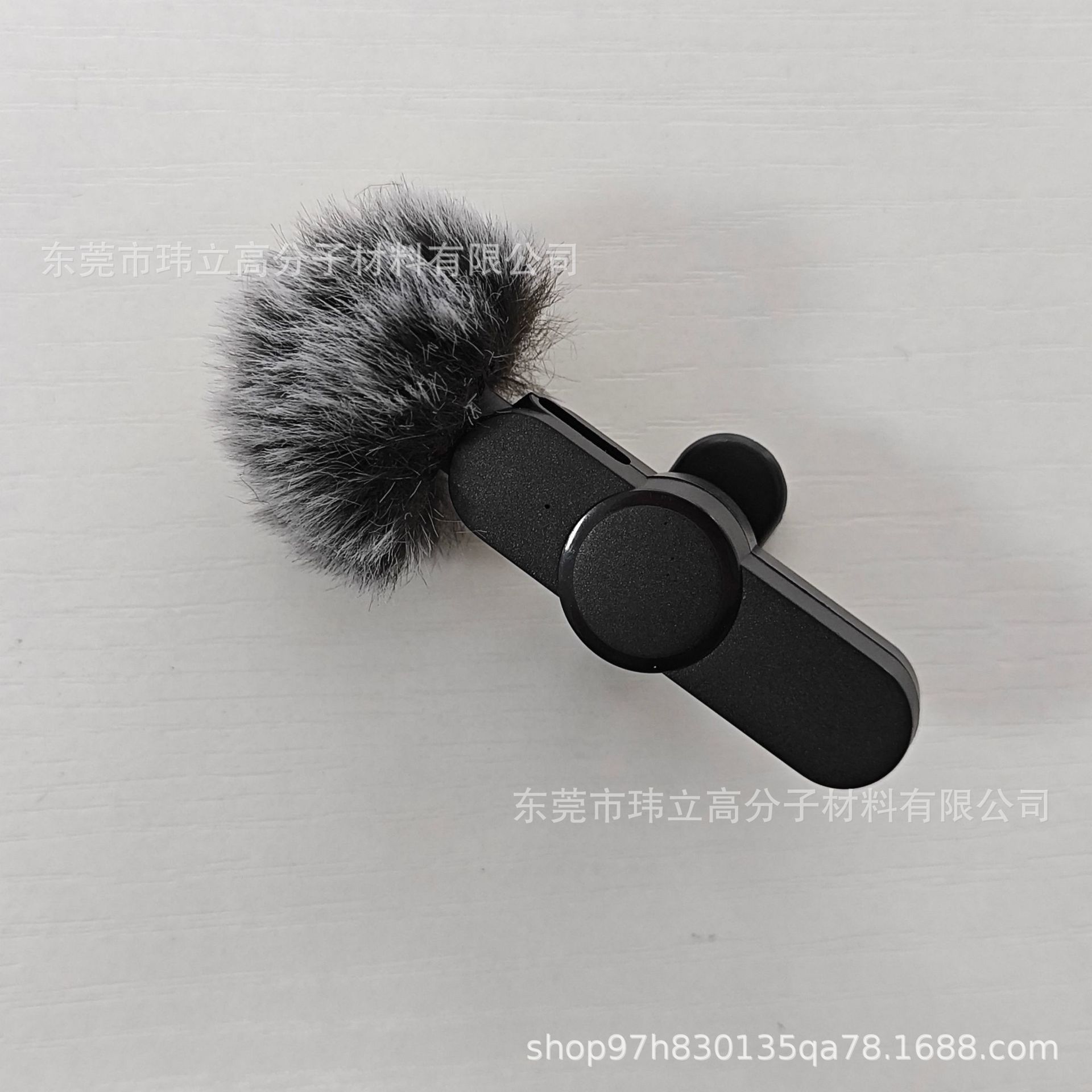 K1小蜜蜂领夹麦克风户外防风毛套 无线蓝牙话筒通用毛毛球