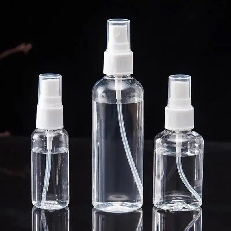 in stock wholesale pet transparent spray bottle small watering can alcohol spray sub-bottling travel spray bottle for disinfection
