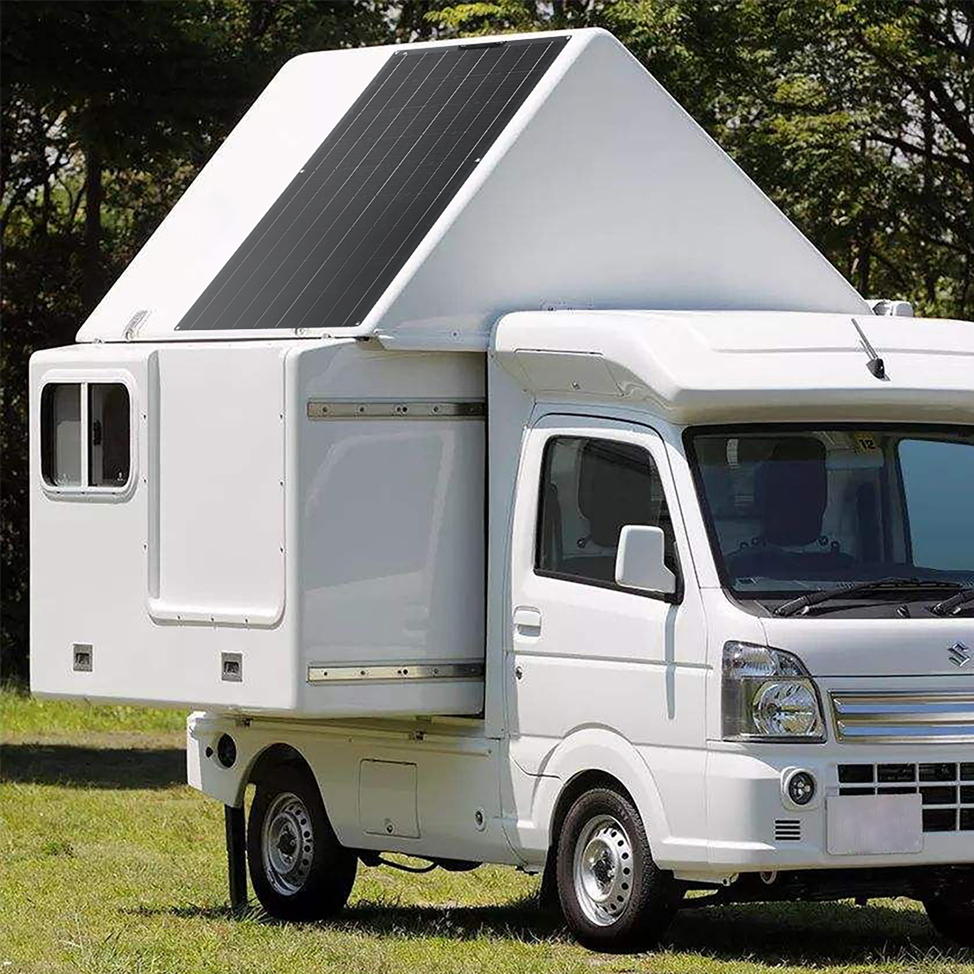 单晶太阳能板120W12V电池光伏系统储能电源房车汽车