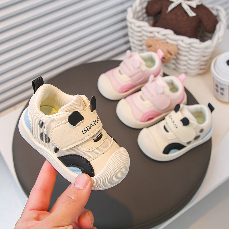 Детская мягкая подошва дышащая весенняя и осенняя ходунка женская детская нескользящая одиночная обувь годовалая детская спортивная обувь мужская весна