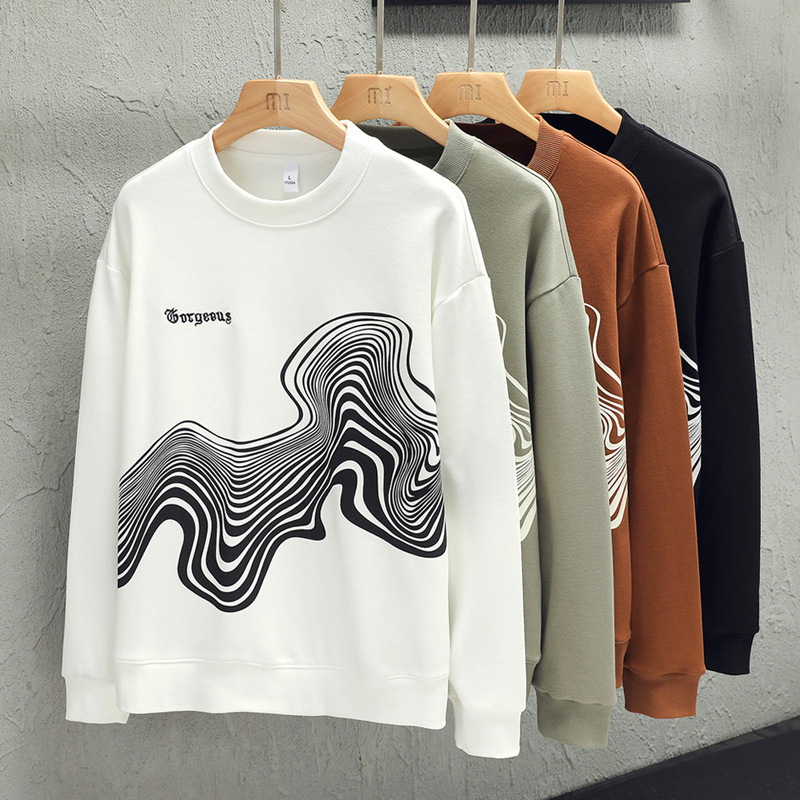 Rundhalspullover für Frühling und Herbst, neues Bottoming-Shirt, langärmeliges Oberteil, locker sitzendes Casual-Modelabel_voghion.com