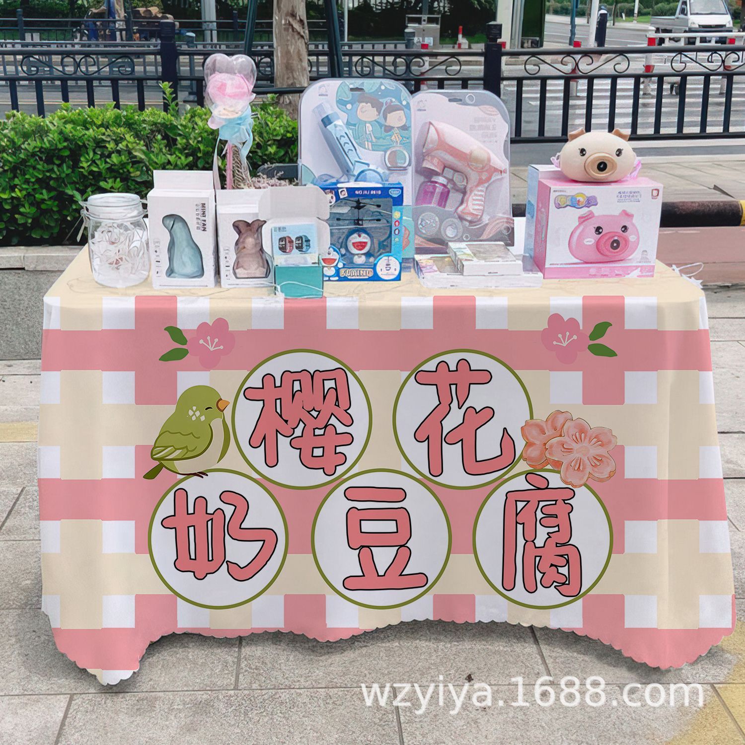 Mantel de tofu con leche de cerezo