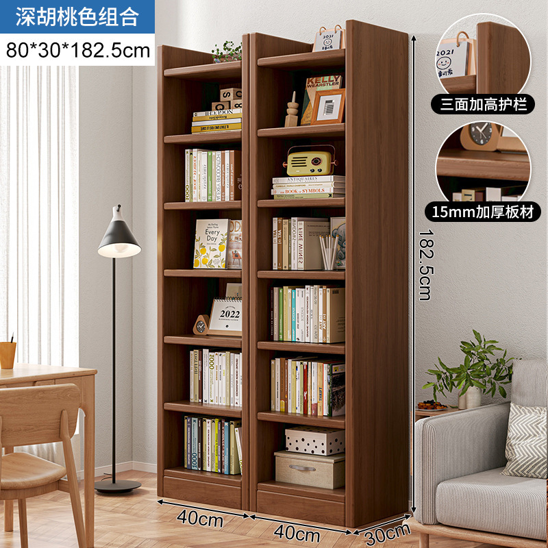 Estantería de madera, librero estrecho junto al escritorio, mueble de pared, armario de almacenamiento, vitrina, estantería de almacenamiento para sala de estar, mueble de pie. image 21