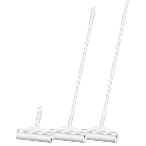 Long-handled pet hair remover, replaceable for long and short hair, household bed pet floor roller brush, large dehairing brush