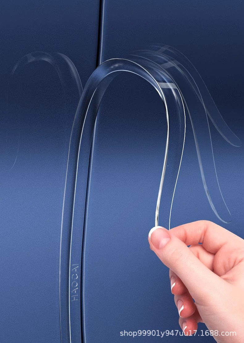 Car Door Anti-Collision Strip, Car Door Edge Protection Bumper, Extended Anti-Collision and Anti-Scratch Adhesive Strip, Car Sticker Modification Anti-Scratch