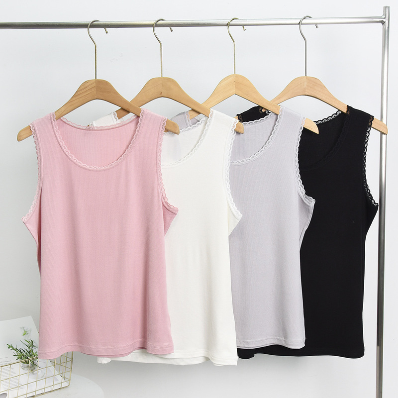 2026 Women's Plus Size Seamless Camisole Vest for Layering or Outerwear Knitted Vest Modal Cotton Women's Vest