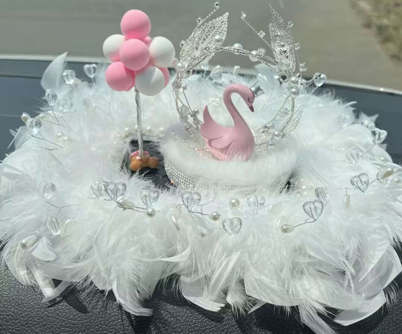 Decoraciones de automóviles Camellia creativa nueva consola central de verano joyas de automóviles chicas decoración de plástico