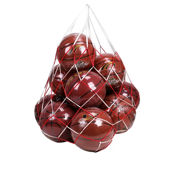 Wholesale large-capacity bold ball pocket strong and durable basketball net pocket outdoor activities football storage bag 10 balls