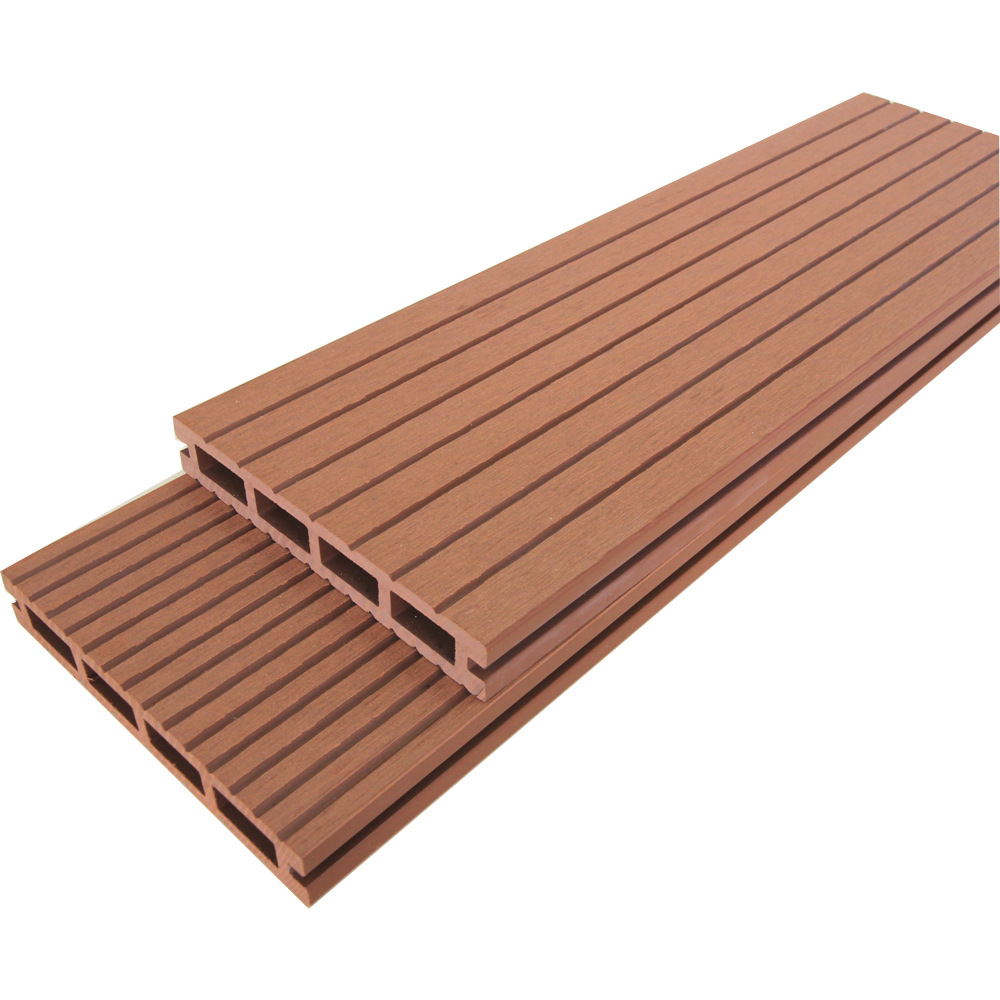 Suelo de Madera Plástica 147*23, Material Decorativo para Exteriores, Impermeable y Resistente al Moho, Tablero WPC para Exteriores, Suelo Hueco con Orificios Cuadrados, Madera Plástica image 6