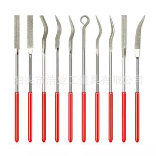 Diamond file special-shaped file assorted file shaping file electroplated mini file 10 piece set 3x140