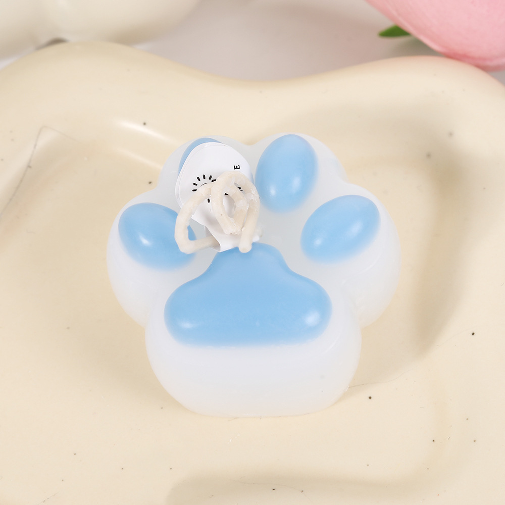 Bougie parfumée en forme de patte de chat décoration créative_voghion.com