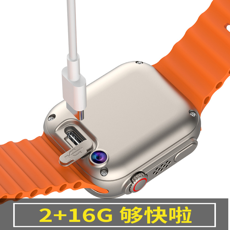 New Unlocked Smart Children's Phone Watch Huaqiang North Bracelet Cross-border Sports Camera Wholesale for Boys and Girls