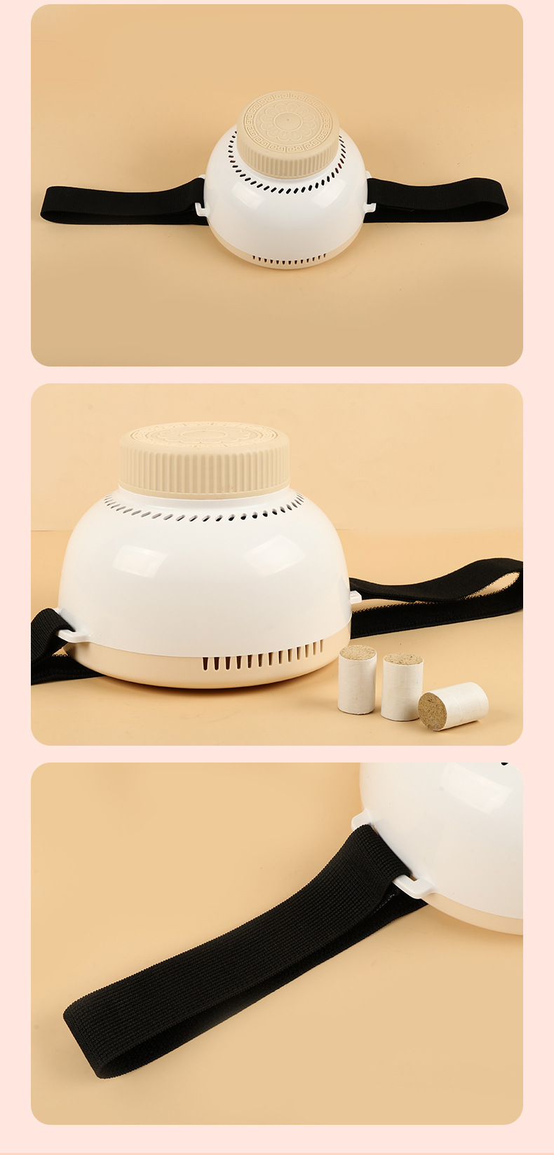 Da Bai Portable Moxibustion Device Home Moxa Jar with Hanging Moxa Tube Full Body Smokeless Moxa Box with 108 Moxa Cones preparation