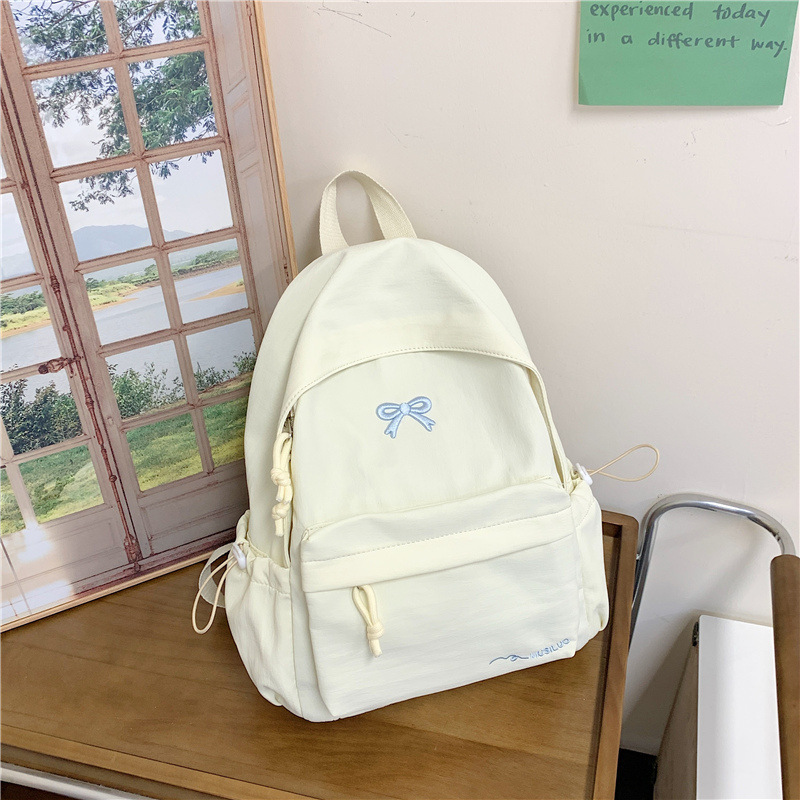 新款书包女初高中学生ins小众简约百搭双肩包小学生可爱少女背包|undefined