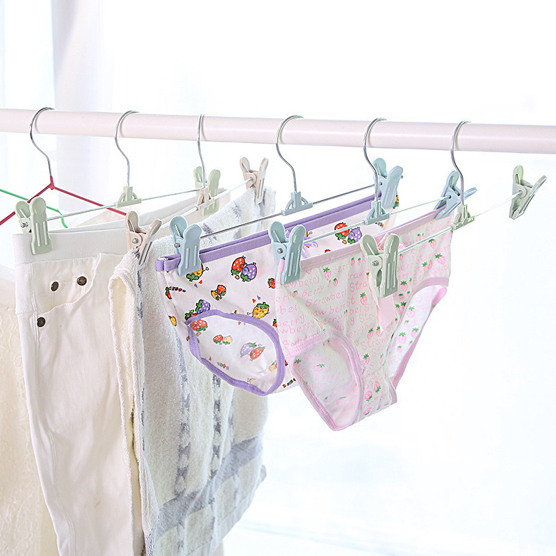 Pantalones de plástico antideslizante sin marcas percha de pantalones clip de ropa interior colgar percha de ropa de casa tienda de ropa