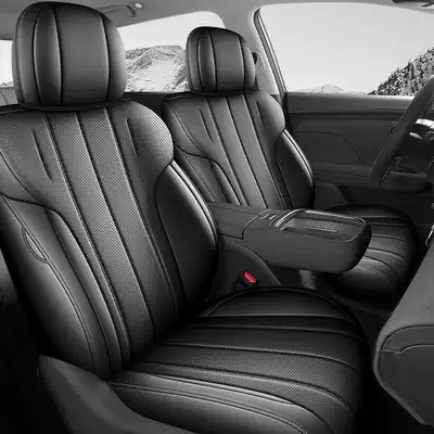 2026 Aion UT seat covers, full leather, all-season use, 25 Aion UT Parrot Dragon seat covers, car seat cushions (Modelə uyğun (Original) oturacaq örtükləri) - mysterious-black-standard-edition-note-the-model-year-front-row-fully-covered-rear-row-partially-covered