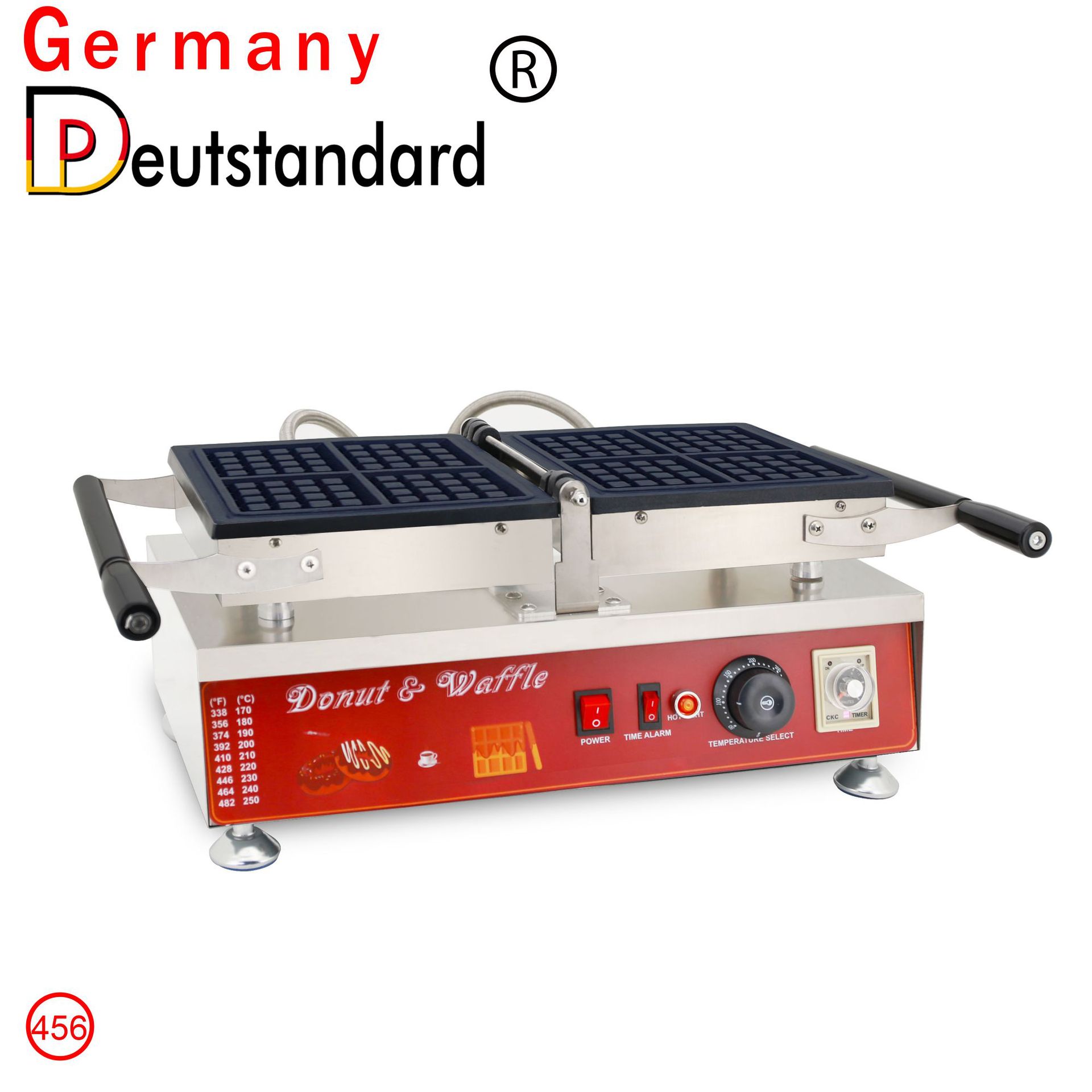 翻转4片方形格子华夫炉松饼烤饼机器食品烘培小吃设备电饼档NP456