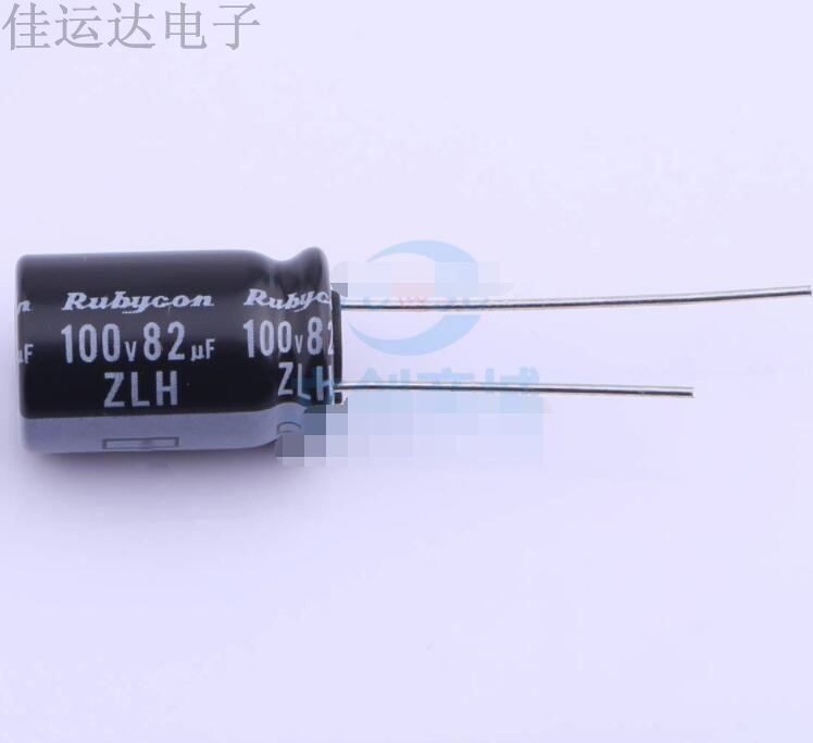 100ZLH82MEFC10X16 规格 82uF 100V 引线型铝电解电容 原装供应