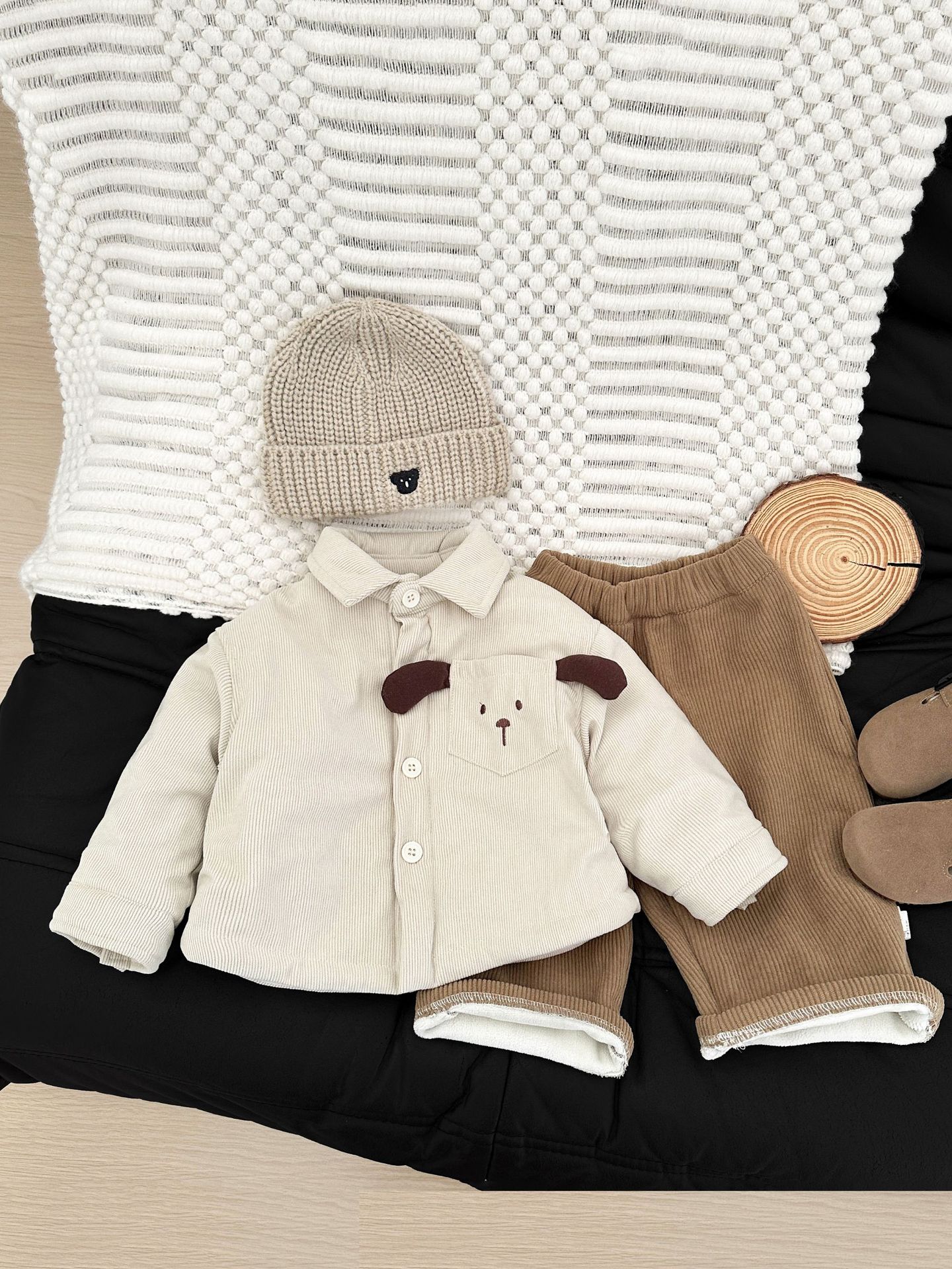 Camisas de algodón para niños frescos en invierno guapo bebé con camisa de terciopelo, abrigo, ropa de invierno para bebés