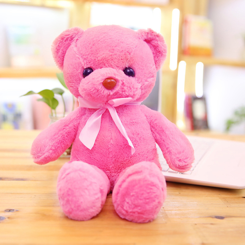 Muñeca de oso de agarre de 8 pulgadas, lanzamiento de boda, muñeca de peluche de oso de diez colores, muñeca de peluche de regalo