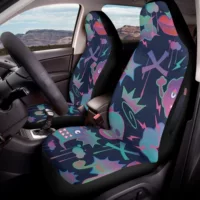 Фабрика оптом AliExpress новый алфавит граффити аниме салон автомобиля чехол сиденья из двух частей на заказ