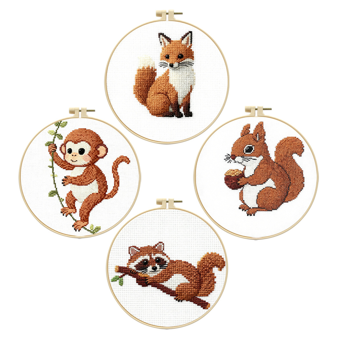 Nuevo cross-border niños hechos a mano paquetes de materiales DIY principiantes principiantes dibujos animados simples animales image 5