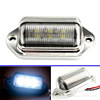 Across 6LED automobile License plate light truck trailer Bus Japan truck replace refit License plate lights