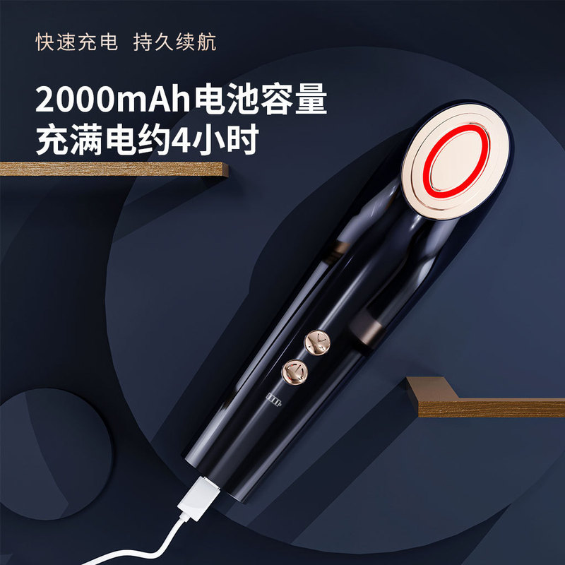 電動美容器 家庭用フェイシャルマッサージ導入器 マイクロエレクトロフォト若返りフェイシャル振動美容器 美白|undefined