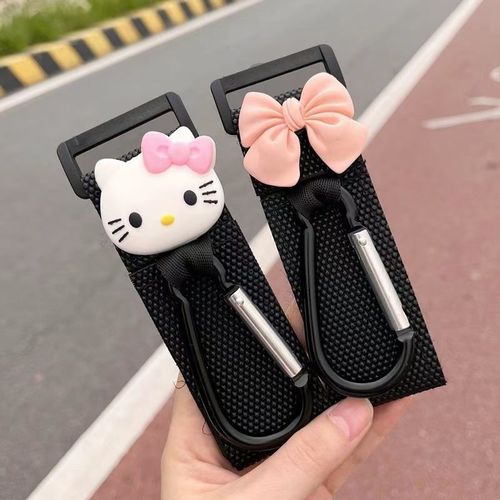 Front-mounted universal electric car hook lock for adorable cartoon-style multi-functional bicycle bag heavy-duty hooks
