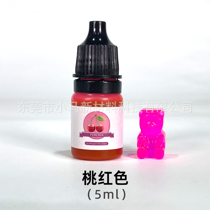 Pigmento Líquido para Resina Epoxi 24 Colores 5ml para Colorear Artesanías y Pegamento UV