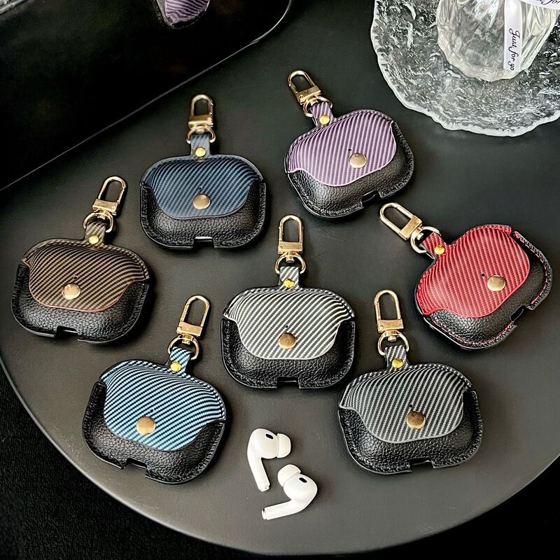 New Apple Bluetooth Earphone Case AirPods Pro3 Bluetooth Earphone Case Carbon Fiber Imitation Leather AirPods 4 New Apple Bluetooth Earphone Case AirPods Pro3 Bluetooth Earphone Case Carbon Fiber Imitation Leather AirPods 4