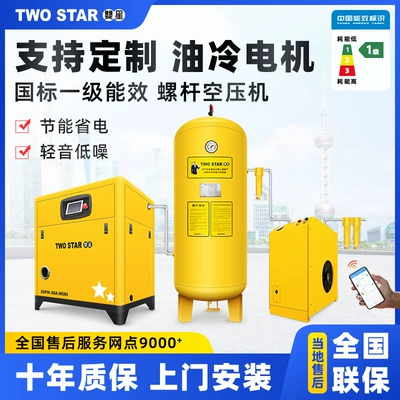 Screw Air Compressor 7.5Kw 15Kw Permanent Magnet Variable Frequency Air Compressor Screw Type 22Kw Large Screw Air Pump