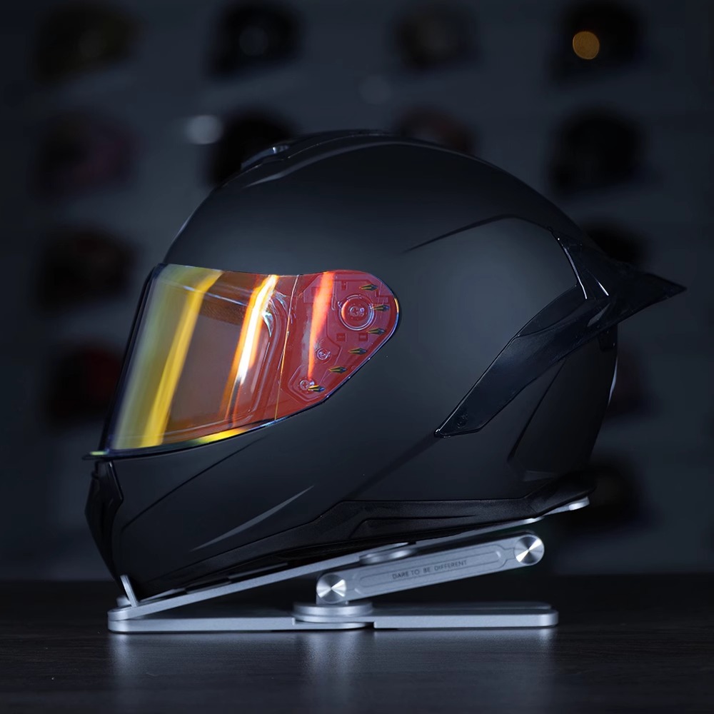 Casco Lion masculino motocicleta casco completo locomotora de defensa femenina cuatro estaciones casco de montaje universal 3C certificado gran cola