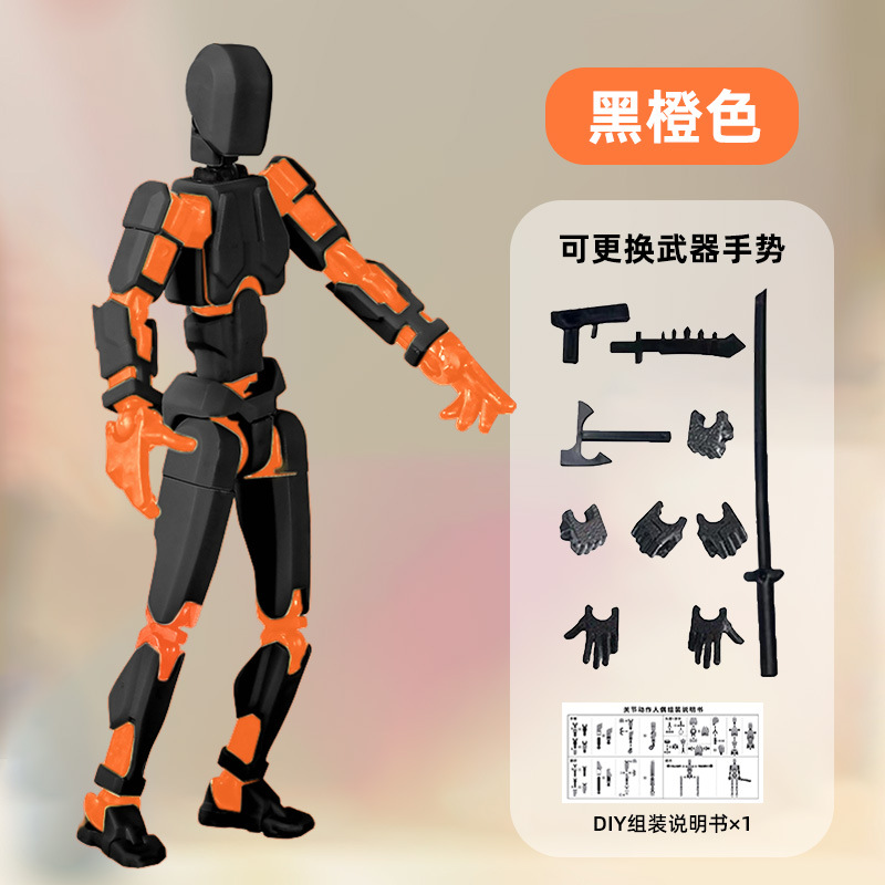 Muñeca de quinta generación muñeca de suerte 13 articulaciones muñeca robot móvil juguetes DIY todo el cuerpo descomprimir artefactos mágicos