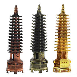 新款大号十三层合金文昌塔批发摆件吉祥文创宝塔复古特色工艺礼品