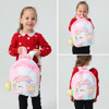 Cartoon children's cute backpack, school bag with bow for early age, shoulder bag