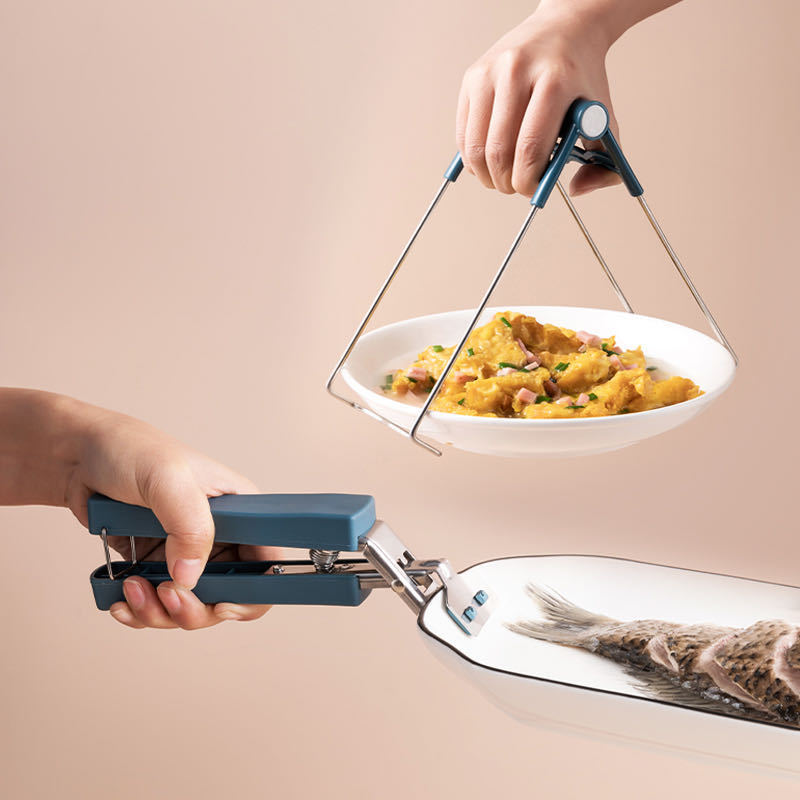 Anti-scalding Clip Plate Gripper Bowl Clip Household Kitchen Artifact Steaming Clip Plate Retractor Anti-slip Steamer Lifting